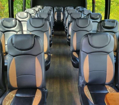 mini coach bus interior